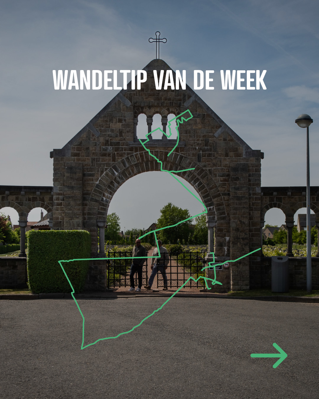 23 km geschiedenis onder je voeten. 👣

Tijdens de Eerste Wereldoorlog speelde De Panne een belangrijke rol achter het IJzerfront. Deze route neemt je mee langs plekken en verhalen die herinneren aan die bijzondere periode.

🥾 23 km wandelen is best stevig…
🚲 Gelukkig is de route volledig toegankelijk en kan je ze ook gewoon fietsen!