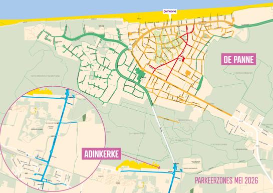 Parkeerkplan De Panne 2026