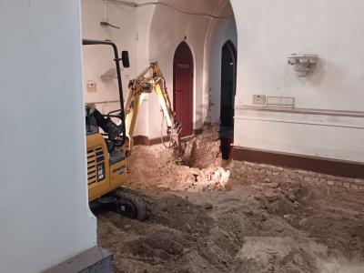 Graafmachines aan de slag