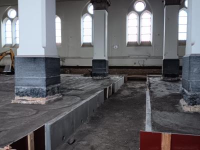 De vloer krijgt vorm