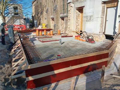 Bekisting voor de bouwlaag